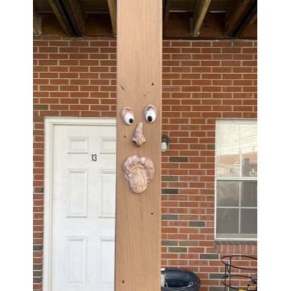 Tree Faces Decor Outdoor Tree Face Statues Old Man Tree Hugger Bark Garden Decor - Picture 2 of 4